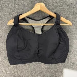 Syrokan Activewear Sport Bra Women 44F Black Sleeveless Racerback Opaque Lined